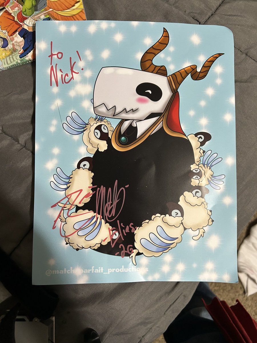 nick_dudek1's tweet photo. hey guys, I went to the #MIanime today and got the autograph from the voice actor of Elias Ainsworth from the ancient magus bride!! 💜💜 love him so much!!! best day ever! https://t.co/x4pllD5BeH