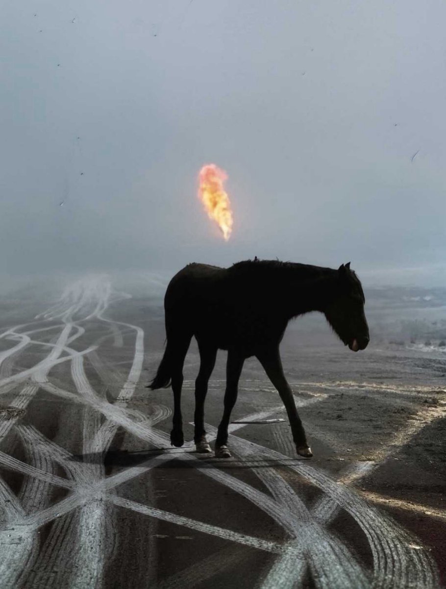 blackstarops's tweet photo. the burning oil fields in kuwait following the gulf war, captured by steve mccurry (1991) https://t.co/MeKPjxwA0b
