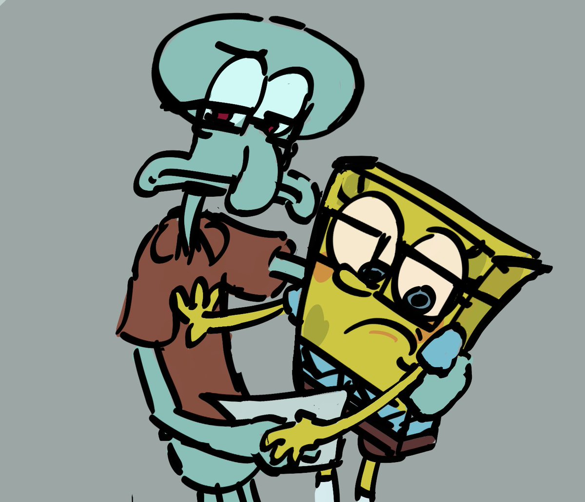 GalletMARs's tweet photo. Why my teachers look me like that? Lollll
#art #spongebob #squidbob https://t.co/72GJwDHuJ7