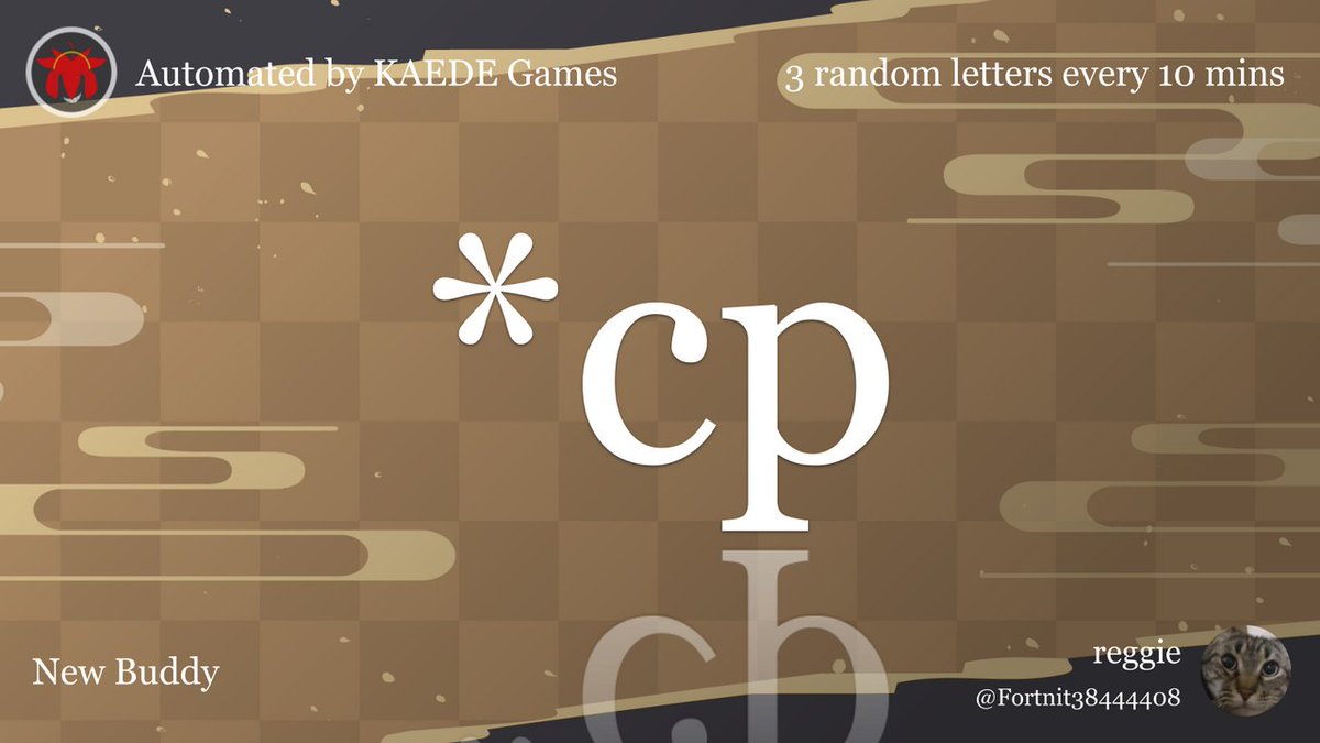 3 random letters every 10 mins tweet media