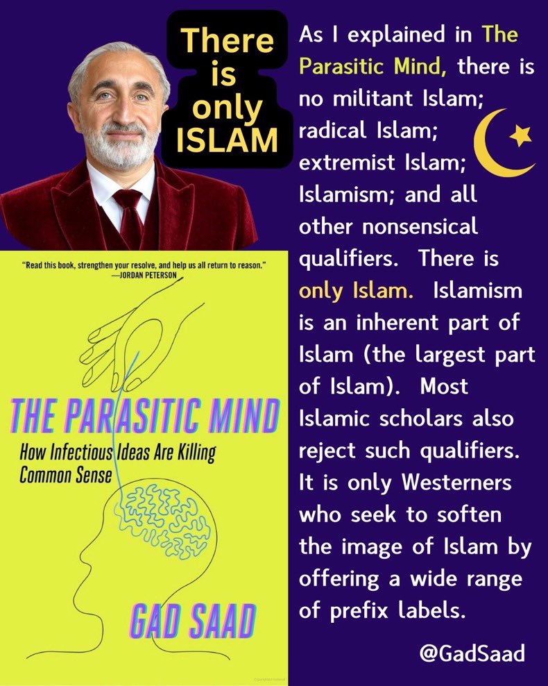 ChrisFlack12's tweet photo. @ZeekArkham @Jvnior having said that…

there are no factions or sects or splinter groups

there is no “radical Islam”

there is only Islam https://t.co/atfOwi5Nmd