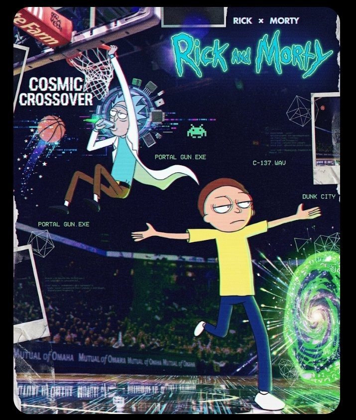 PricelessW48678's tweet photo. In which reality do you think they actually play basketball? ๐ช My money's on Sector 7G. #RickandMorty #CosmicCrossover #NewEdit https://t.co/zI7a8toGGa