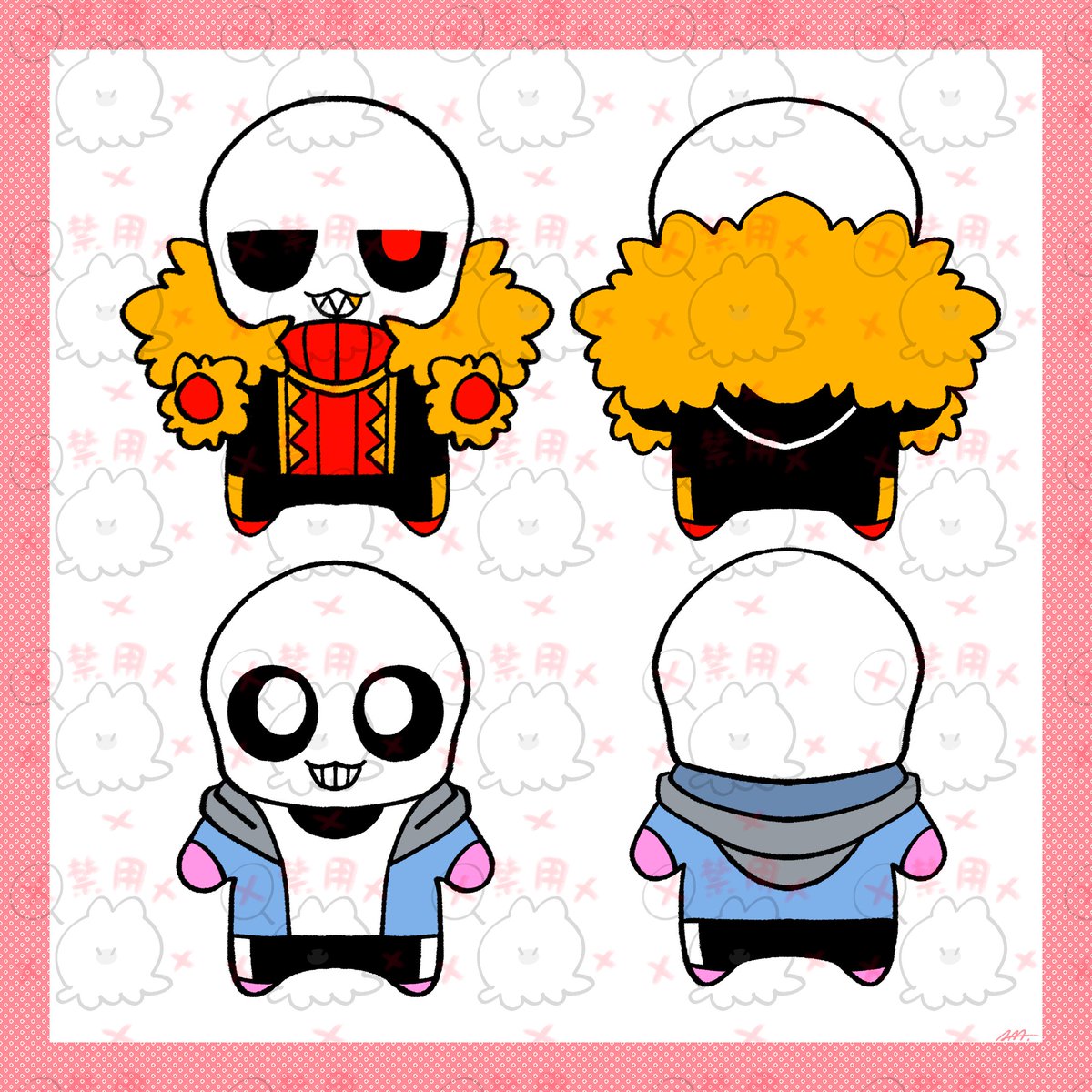 AndersMar520's tweet photo. #kustard #undertale #underfell #fellsans #sans 
❤️其实娃娃已经做好啦💙
超萌嘿嘿…

什么时候开团不确定 因为我现在没钱了😔 https://t.co/gvfh2p7h4q