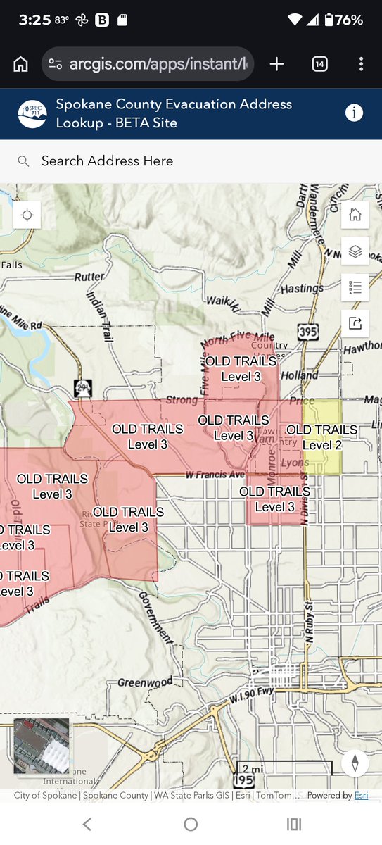 Angel_DMuerta's tweet photo. ๐ฅ SPOKANE OLD TRAILS FIRE GO NOW! EXPANSION ๐ฅ https://t.co/EbVS3R2Kma