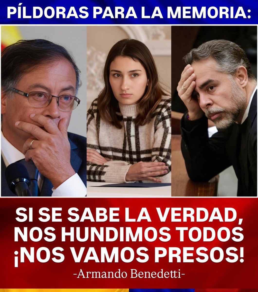 libre_objecion's tweet photo. 🇨🇴🤔| PÍLDORAS PARA LA MEMORIA: ¿Recuerdan cuando Armando Benedetti dijo: “Si se sabe la verdad, nos hundimos todos, nos vamos presos todos?”.

¿Ustedes se imaginan la olla podrida que se va a destapar el día que Benedetti hable? https://t.co/j2wNKFyM9d