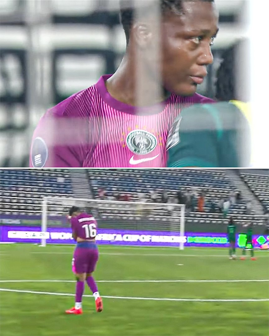 ESPNAfrica's tweet photo. Chiamaka Nnadozie was in tears at full time after helping Nigeria keep a clean sheet against Zambia 🥺

A brilliant response after a difficult start to WAFCON 👏 https://t.co/gB3xTWDgtJ