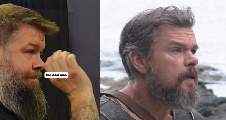 fivetheirlives's tweet photo. @FadeAwayMedia The longer K.O. ages, the more he looks like Matt Damon as Odysseus https://t.co/ToB2vv8p1l