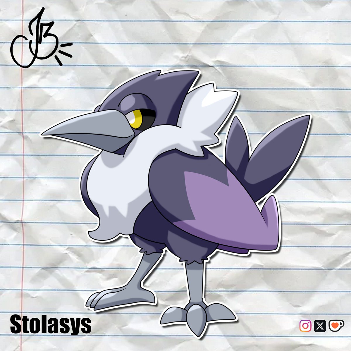 jhonnyb_art's tweet photo. This small Pokémon is a true demonic prince, full of malice and cruelty.
#pokemon #fakemon #stolas #adoptable https://t.co/avb9iKi0Y3