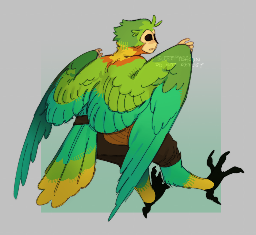 sleeepybacon's tweet photo. parrot doodl https://t.co/1Vyb113qgc
