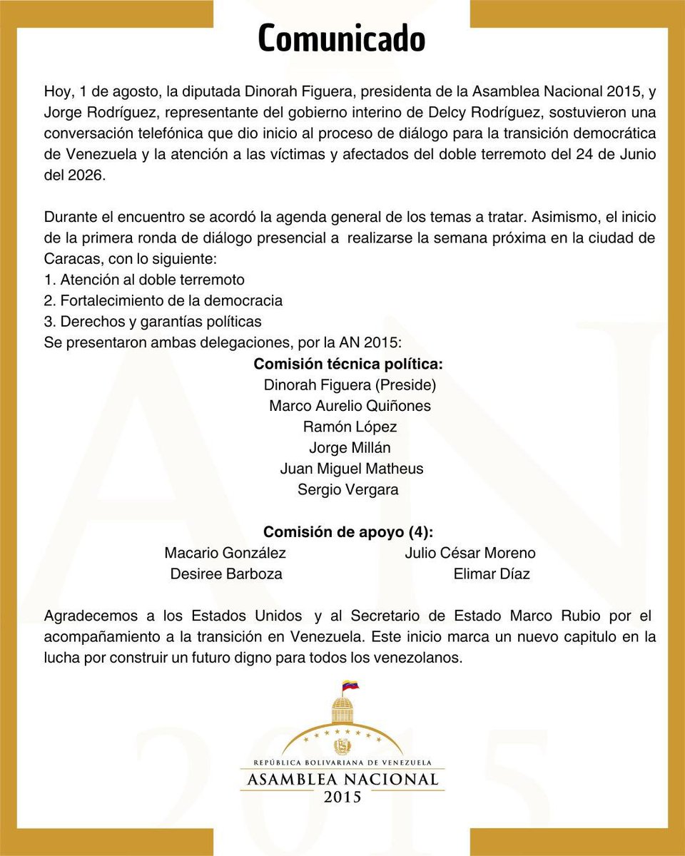 Dinorahfiguera's tweet photo. COMUNICADO https://t.co/jBDJrsrNfr