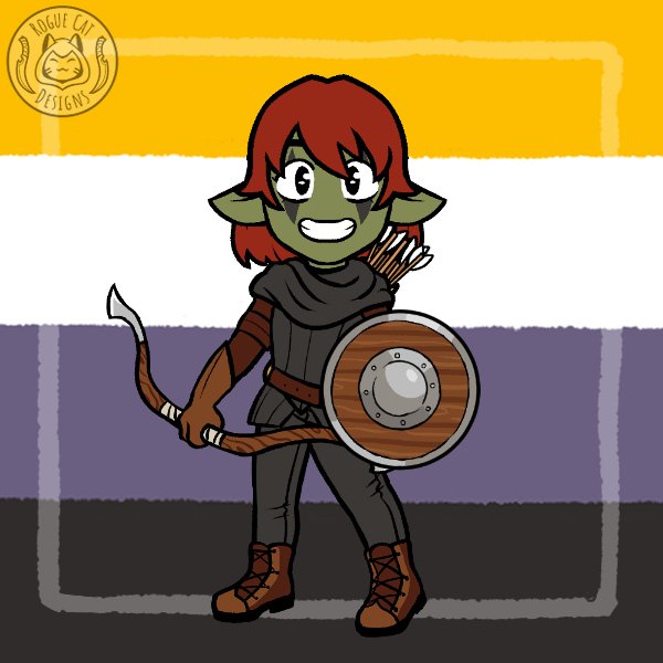 Voldrine's tweet photo. @hinnuka got my little goblin vimi.

know it's not really humanoid ^^ https://t.co/qtQEWR6Af0