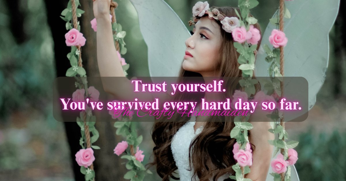 mena_callaghan's tweet photo. ☙Save this for whenever you need it again…….
Trust yourself.
You've survived every hard day so far.
#trustyourself #PositiveMindset #stress #craftyhandmaidenquotes #DailyReminder #Motivation https://t.co/LwtrF6v8Zc