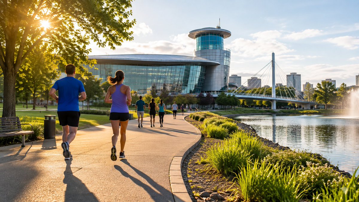 SChapmanAMFAM's tweet photo. Looking for a fun way to start your Saturday? Parkrun at Exploration Place returns August 1 with a free weekly 5K community event for walkers, joggers, runners, volunteers, and spectators of all experience levels.

Event details: https://t.co/a9VrJRRKgZ https://t.co/YLZ4L6Xa5l