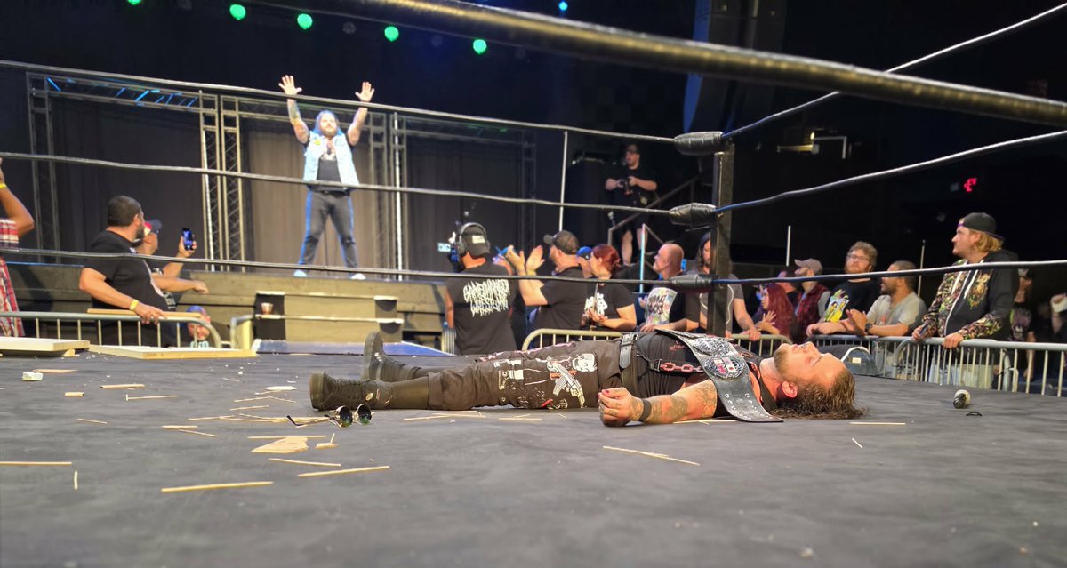 Geisersaurus's tweet photo. What a great show! #GCWRude
Come back soon @Lauderdale11 @GCWrestling_ https://t.co/gKXG851mQI
