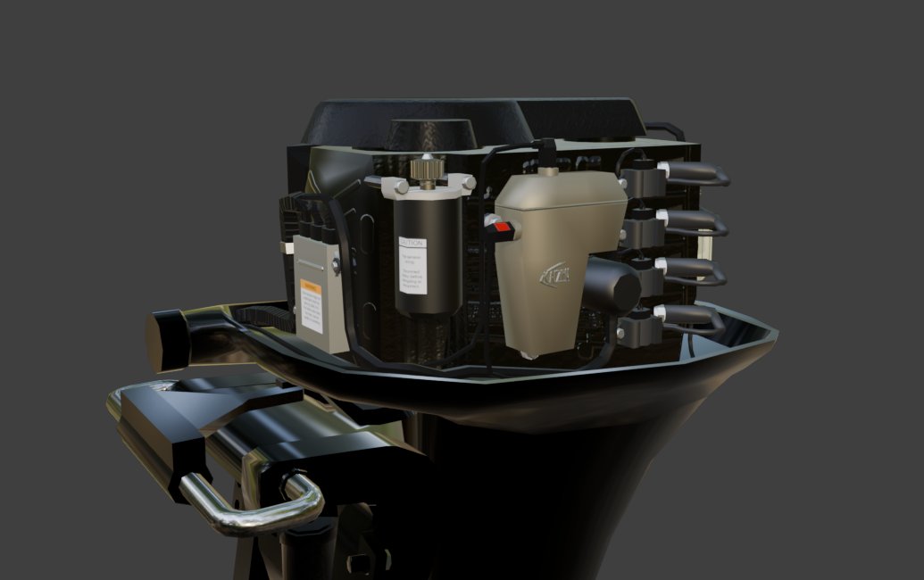 ReaperFStudio's tweet photo. New outboard engine nearly completed. What do you think?
#screenshotSaturday #indieDev #gameDev https://t.co/xMaW8AMESs