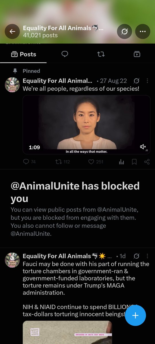 FrywithaPH's tweet photo. @AnimalUnite @MadamSavvy You reply then block me. What a way to live. Go have fun in your echo chamber. https://t.co/eJdVjVklUV