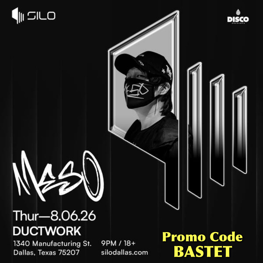 BastetPromotio1's tweet photo. @MeSoSpicyBois takes over @ductworkdallas 🤫 at @SiloDallas next Thursday!! 🔥🖤 use promo code BASTET during checkout to save! 🤑
🎟️ https://t.co/t3wYx3fUHr 🎟️
#BastetPromotions #SiloDallas #MeSo #DuctworkSilo #DuctworkDallas https://t.co/bdUu9iSgVk
