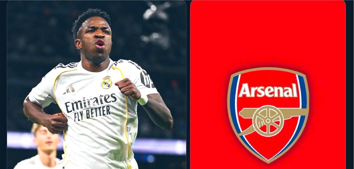 DeanJamesAFC's tweet photo. 🚨 || #Arsenal🏴󠁧󠁢󠁥󠁮󠁧󠁿 have made the decision to enter the race for #ViniciusJr🇧🇷 with full force. This isn’t now just the desire of Mikel #Arteta🇪🇸 and Andrea #Berta🇮🇹, but also of the clubs owners in #KSE🇺🇸.

They’ve made a full 100% decision to do everything in their power to sign Vini Jr [Via - @Rodra10_97].

(@imxxxd7)