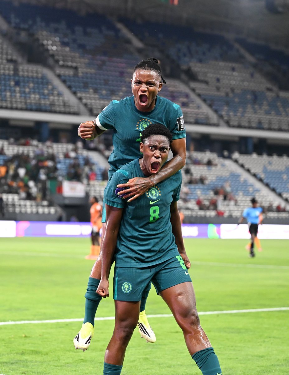CAFwomen's tweet photo. Asisat Oshoala knew exactly what that meant. 😮‍💨🇳🇬

#TotalEnergiesWAFCON2026 https://t.co/wXmlvKrxn9