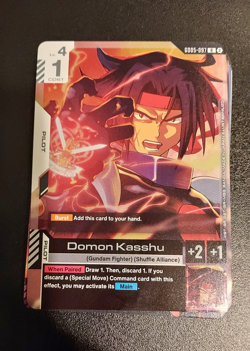RekkaMaiden's tweet photo. The most important piece of cardboard I will ever own ❤️‍🔥

#GGundam #DomonKasshu #GundamCardGame https://t.co/acocAMAjA3