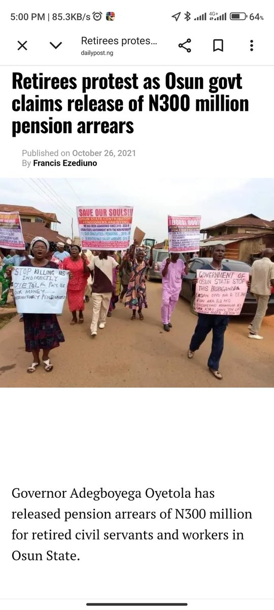 OginniOlawaleJ1's tweet photo. I don't know AMUBO, but I know
 
Baba Akande that sacked thousands of workers in Osun State.

I know Aregbe with Half Salary, No Promotion, No Conversion.

I know Oyetola that failed to complete all inherited project failed to pay Workers arears

why should Osun trust AMUBO ??? https://t.co/ngRWn9VuC5