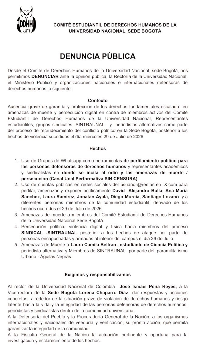 Comité de Arte, Propaganda y Agitación tweet media
