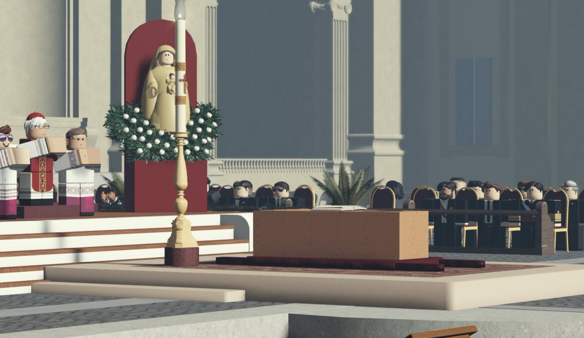 OssRomanoRBX's tweet photo. Earlier today, Pope Gregory’s Funeral Mass took place in St. Peter’s Square https://t.co/W60AhMMq1I