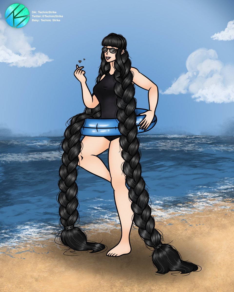 TechnicStrike's tweet photo. Drew a commission for @LooseG2nd of their OC Carly!

#hairstyle #digitalart https://t.co/77QMISkKY0
