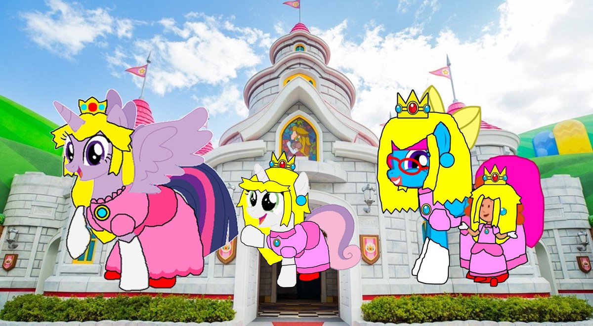 SerenaMNorris's tweet photo. @MathewNoris @Italiobas Twilight Sparkle, Serena/Candy Dancer, Sweetie Belle and Maggie: August is also the month Nintendo fans call Peach Month, a month dedicated to Princess Peach! Happy 1st Day of Peach Month!
Princess Peach: Thank you very much everyone. *curtsies*
#PrincessPeachMonth https://t.co/4nFzLTnQ6O