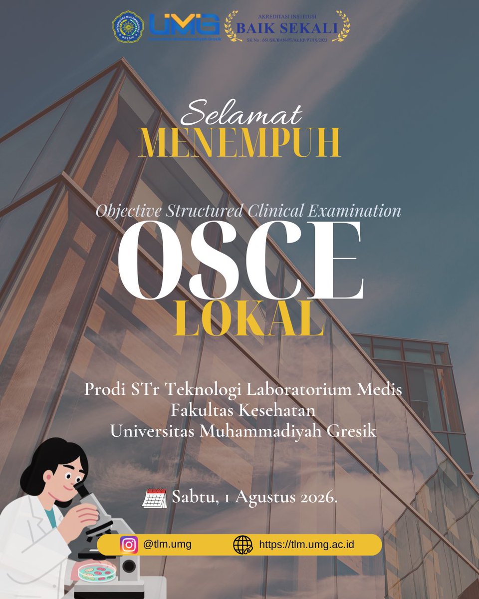 tlm_umg's tweet photo. Selamat menempuh OSCE lokal 🙏🏻😇 https://t.co/6fvyFqy5Nh