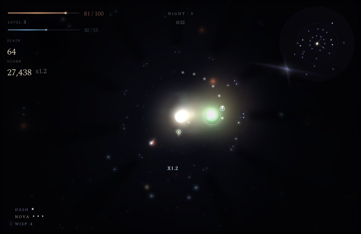 NightveldGame's tweet photo. #Nightveld: Inside the Moonwell #ScreenshotSaturday #SurvivorsLike #IndieGame #IndieGames #BulletHeaven #ReverseBulletHell #SoloDev #Steamgame #WishlistOnSteam https://t.co/6hzN7U90qF