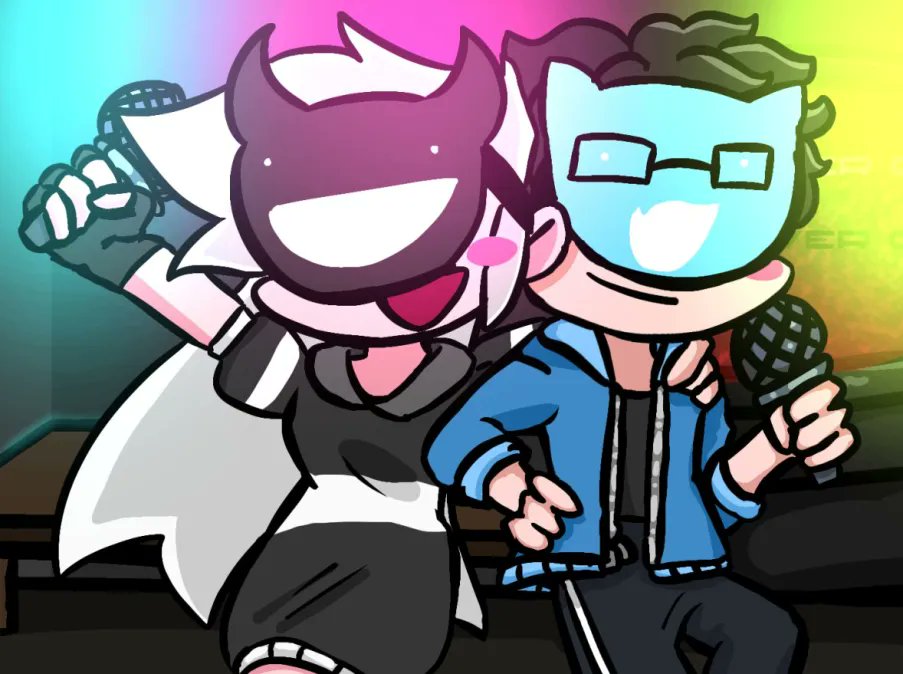 trapezistshubby's tweet photo. Yumeship info, qrt if you see this

Name: OpheeFran
Date of Anniversary: 21/7
Emoji Combo: 🖤🩵
Status: dating
Sexuality: bisexual x hetromantic demisexual
Height Difference: 5" (despite what it looks like here he's shorter)
Beverage: i don't know...
Color Combo: black x sky-blue https://t.co/nGfXV8k0CM