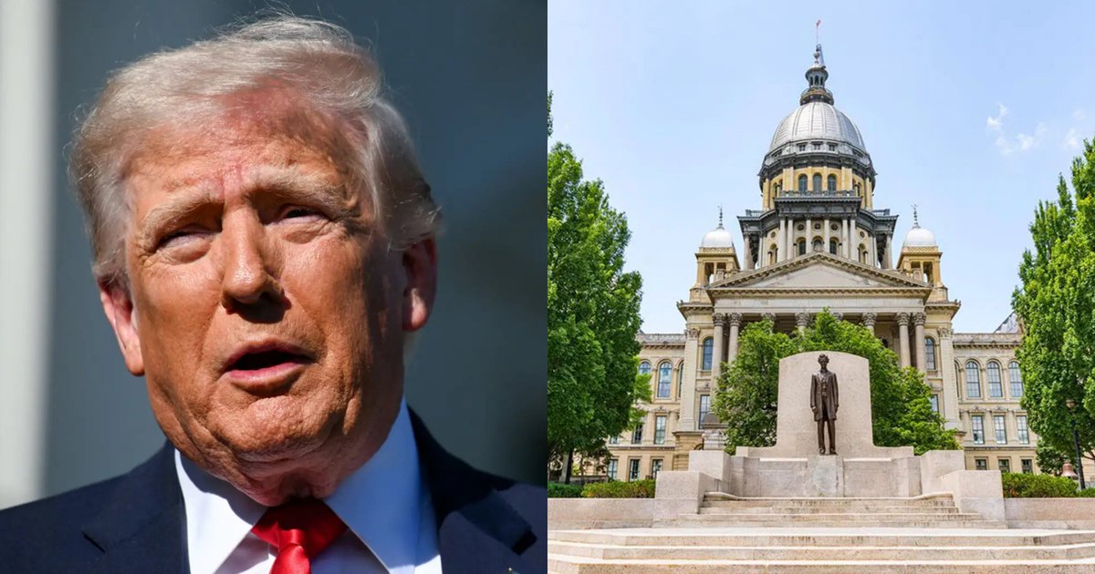 DemzDeliver's tweet photo. 🚨 A federal court has now BLOCKED Trump's attempt to steal Illinois' entire voter list.

Democrats are now 19-0 in these cases. https://t.co/SQQyRQQ5vl