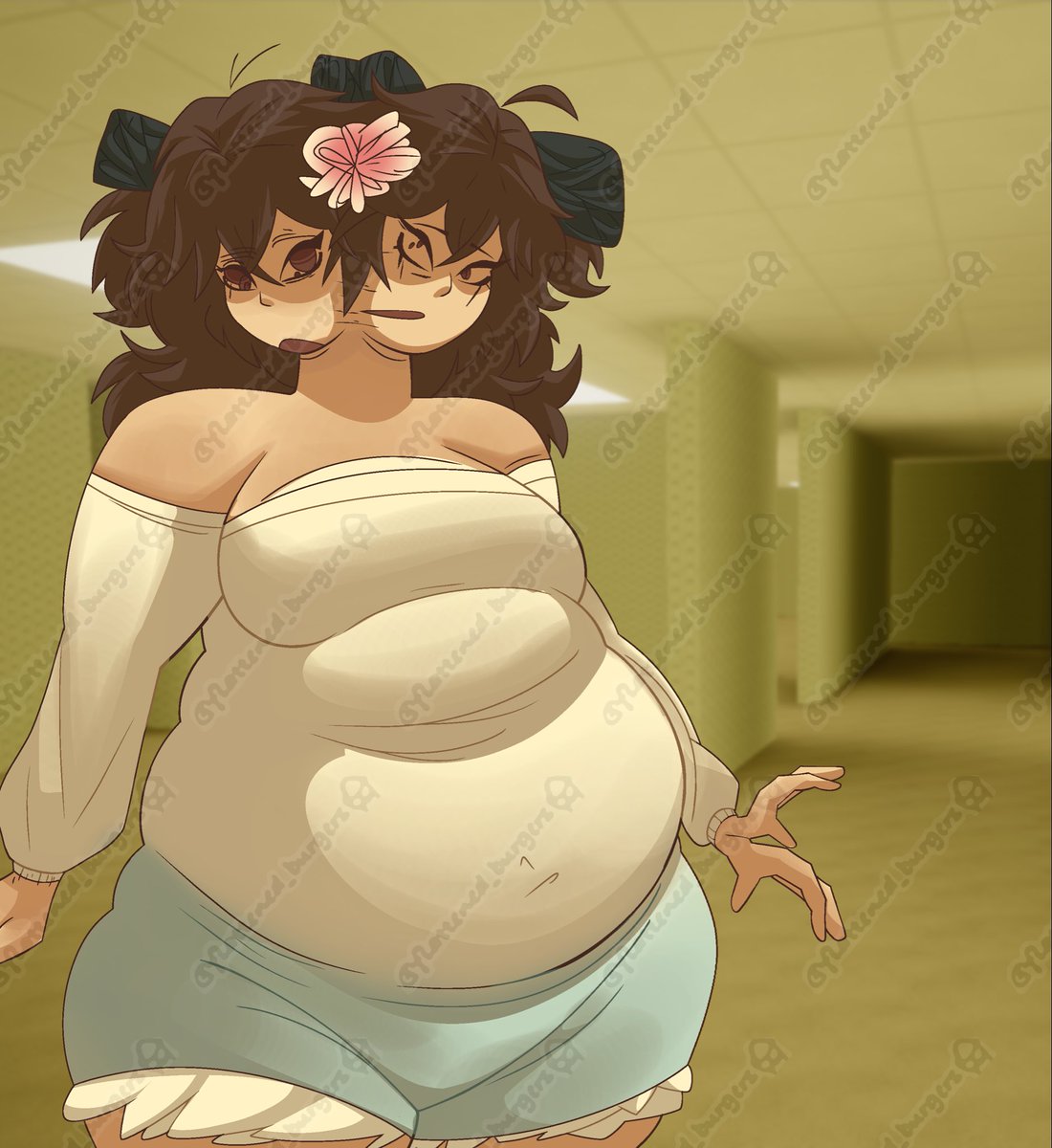 FlattenedBurger's tweet photo. Commission I did for @shiroimara while I was on hiatus #backrooms https://t.co/lv78NQdx8f