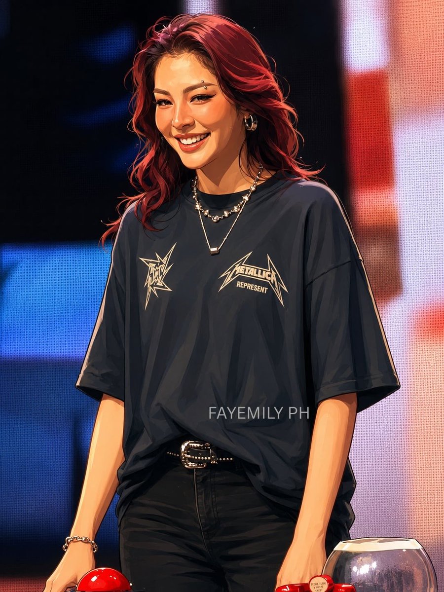 FayemilyPH's tweet photo. With her oversized tee,layered necklaces and monochrome palette, Faye has a way of making the simplest pieces unforgettable!🌻

PERAYA PARIYA IN MANILA
#FayeAtomFMinPH2026 https://t.co/P2Ij85VzAC
