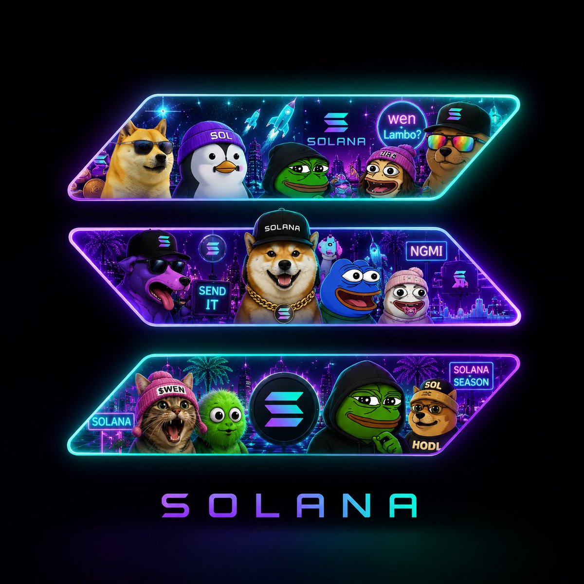 SolanaHub_'s tweet photo. Your favorite Solana meme?👀 https://t.co/rzbuKNdeU8