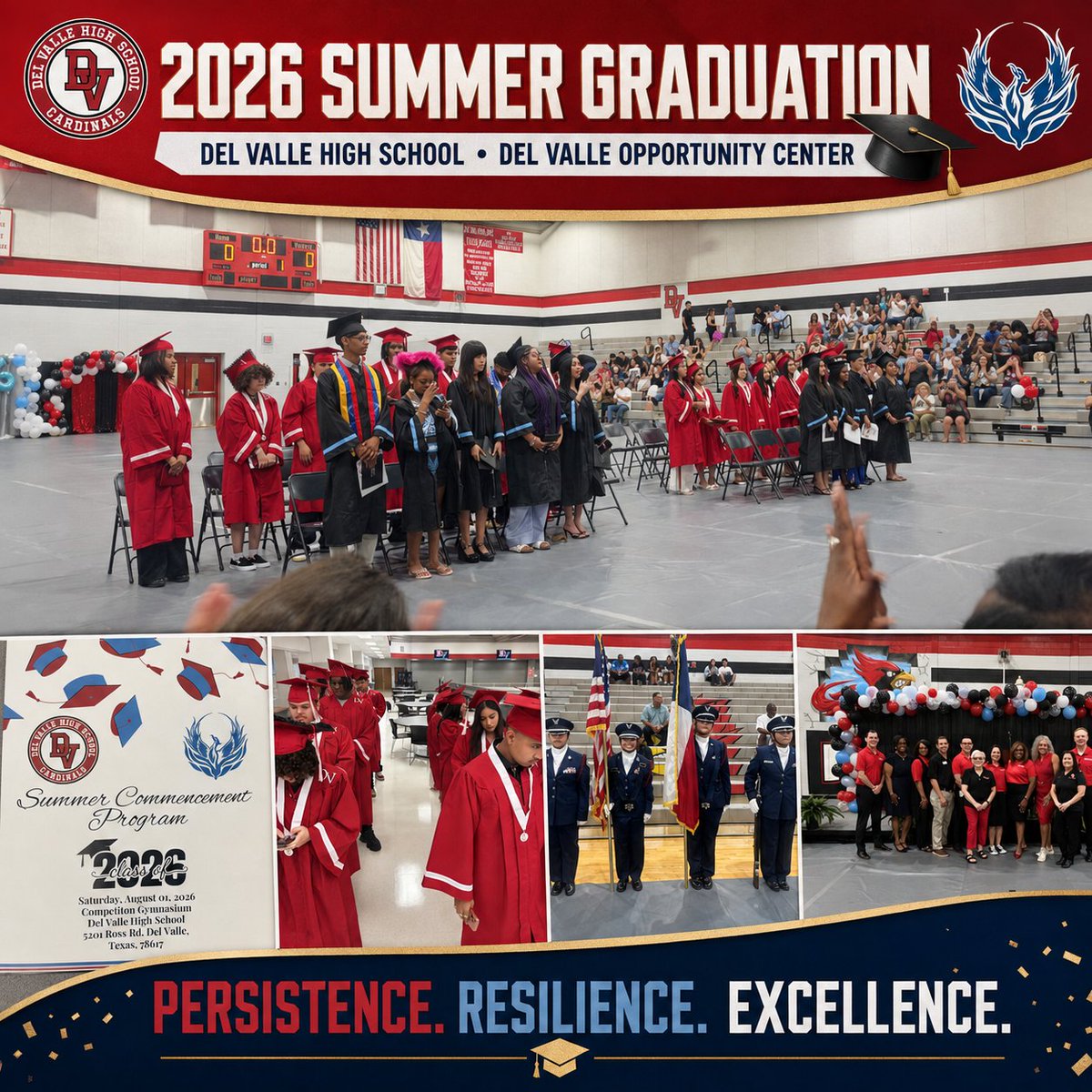 katrinabailey08's tweet photo. “We’ve always done it this way” can be the enemy of progress.

Today, we celebrated Del Valle ISD’s first-ever Summer Graduation, honoring Class of 2026 students who persisted, met the standard, and finished strong!

Persistence. Resilience. Excellence. 🎓 https://t.co/mW3xw6Vttl