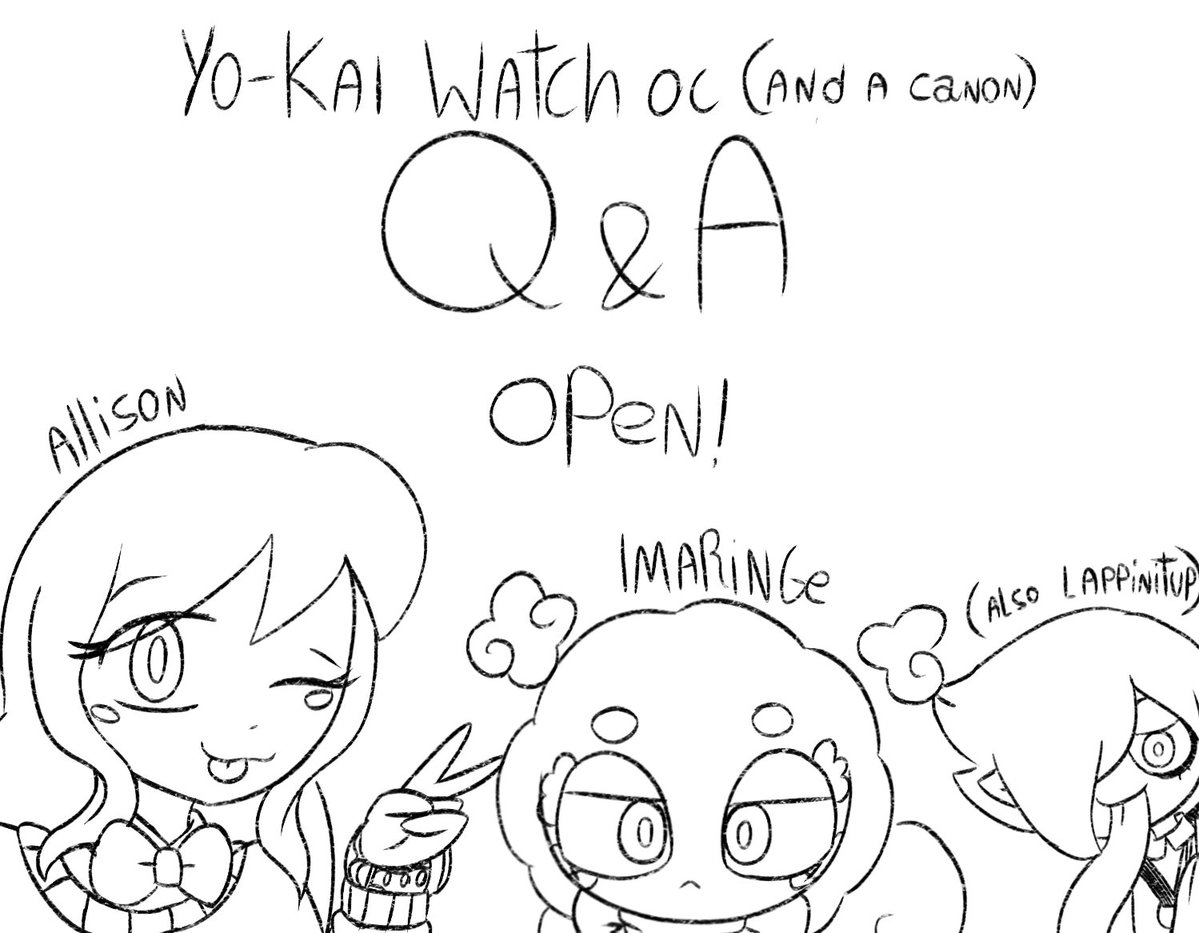 YaizaWorld10's tweet photo. Okay here my Q&A for my fancharacters from Yo-Kai Watch (also too Lappinitup)
Feel free to ask questions
#originalcharacter #fancharacter #妖怪ウォッチ #YoKaiWatch #SaveYoKaiWatch #TakeBackYoKai #insertoc https://t.co/8UcoEeO0O6