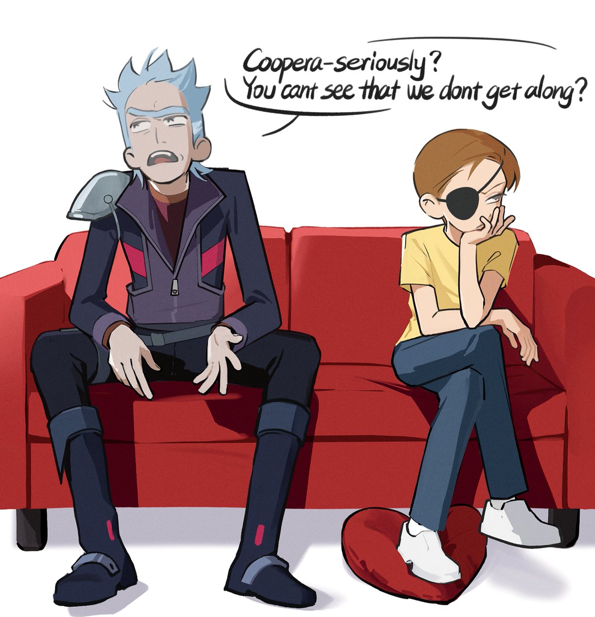 IchikaGrith's tweet photo. couples therapy 
#rickorty https://t.co/WCsxLG0Om3