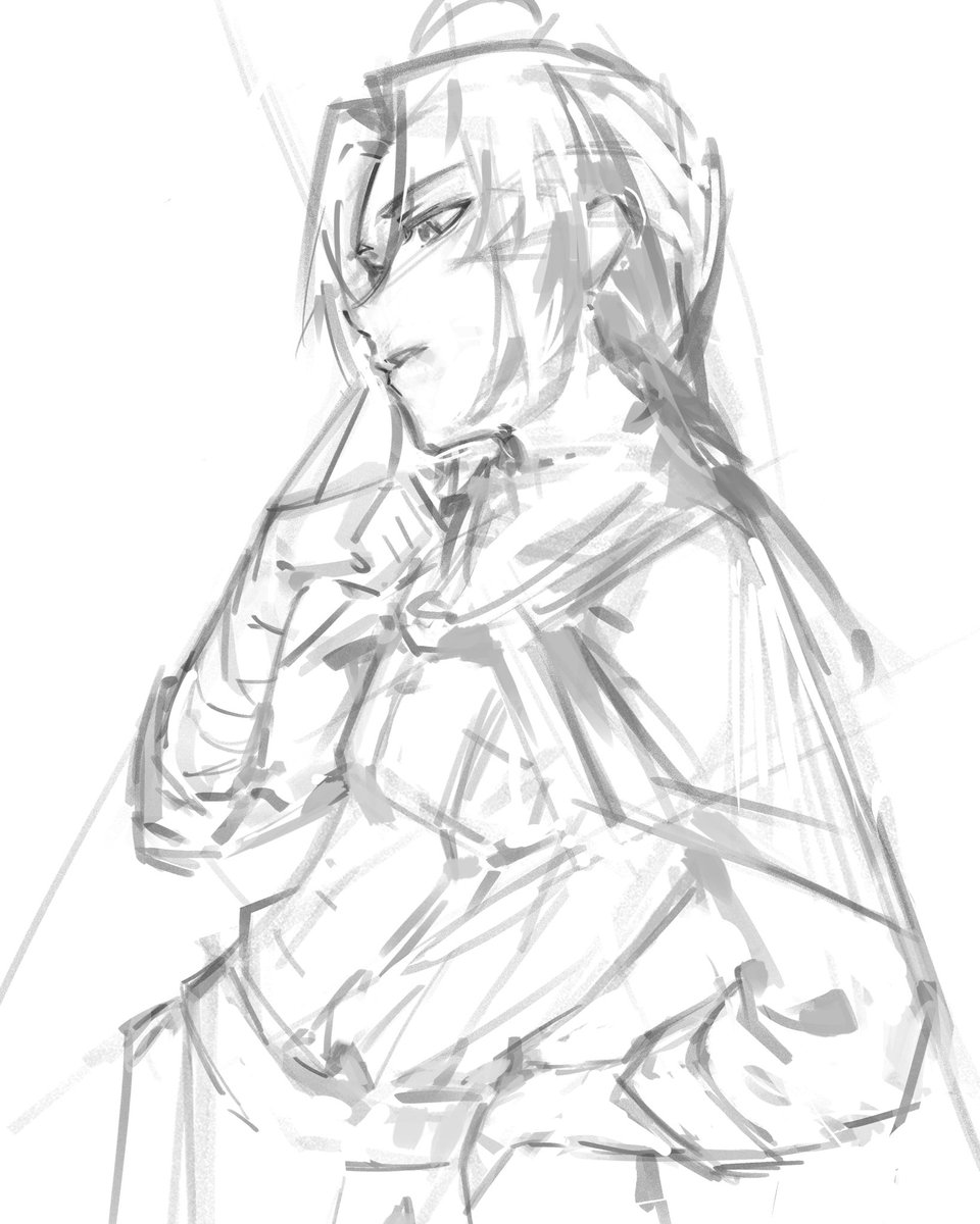 zephyriaaa_2's tweet photo. Kamui, Gintama. WIP https://t.co/SFyx20gEXE