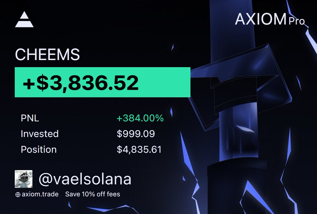 VaelSolana's tweet photo. still holding $CHEEMS through this

$80k mc is nothing if the meme sticks

73DRYB2YpoHiZUdq37hQmHTR7Yvg5qJKsxxaYrsJSBCJ https://t.co/xGlSLW4lJC