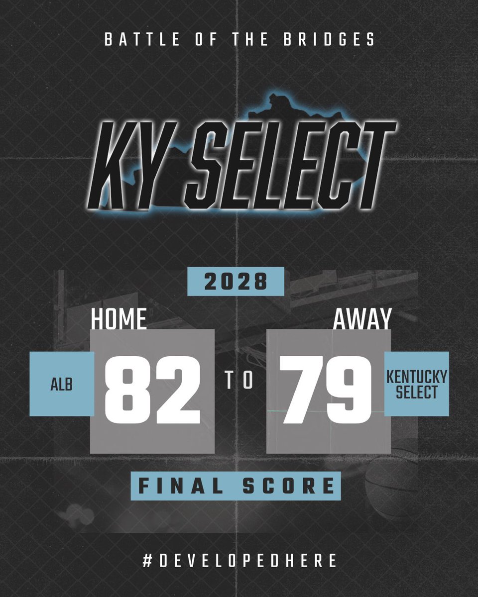 KySelectAAU's tweet photo. 16U Kentucky Select Boys lost 82-79 to ALB! No stats provided. Productive game from (2029-PG) Carter Day, along with Carson Martin, @brycepohlgeers #BattleOfTheBridges https://t.co/apcscVqUzI