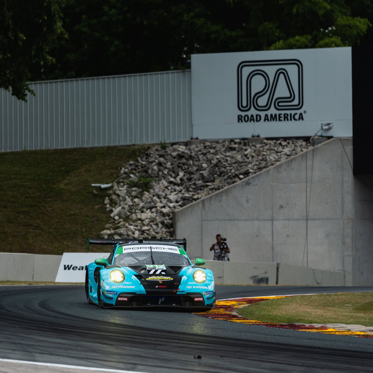 PorscheRaces's tweet photo. #IMSA - These three drivers will be behind the wheel of the #Porsche race cars in GTD class for today's qualifying at @RoadAmerica ⬇️
#28 #RS1: #RyanYardley
#120 @WrightRac1ng: #AdamAdelson
#912 #Manthey1stPhorm: @RyanHardwck https://t.co/hYMf5u8Flo