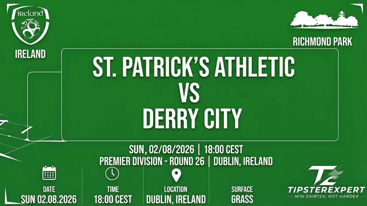 Deepnightpress's tweet photo. St. Patrick's vs Derry City Mercati Alternativi e Combo Ireland Premier Division 02/08 #StPatricksDerry #BettingTips #Tipsterexpert #PremierDivision #RichmondPark #StatisticheCalcio #StPatricksAthletic #DerryCity #LOI #PronosticiCalcio
https://t.co/WJzupUKXin https://t.co/ufbnEPHDPX