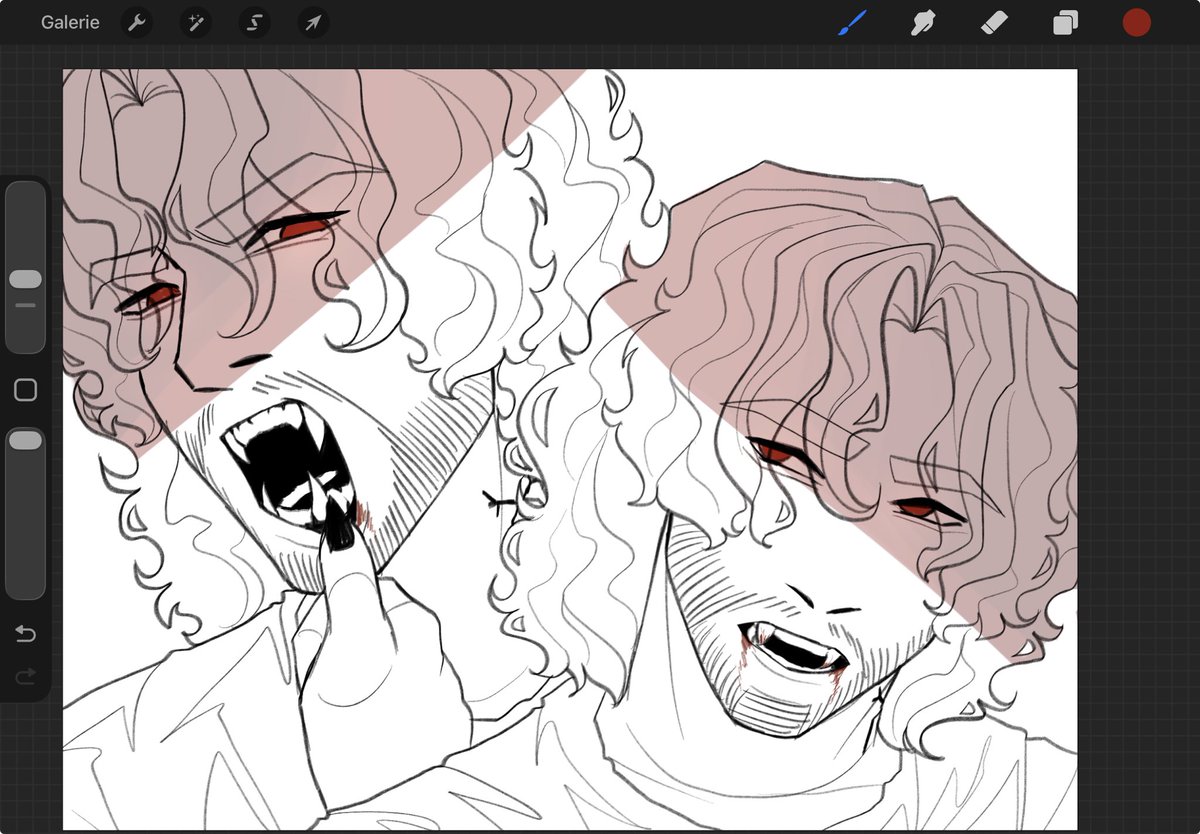 fawntasiez's tweet photo. the red sauce that makes me crazy and draw vampire simon https://t.co/JdYzzTgqsi