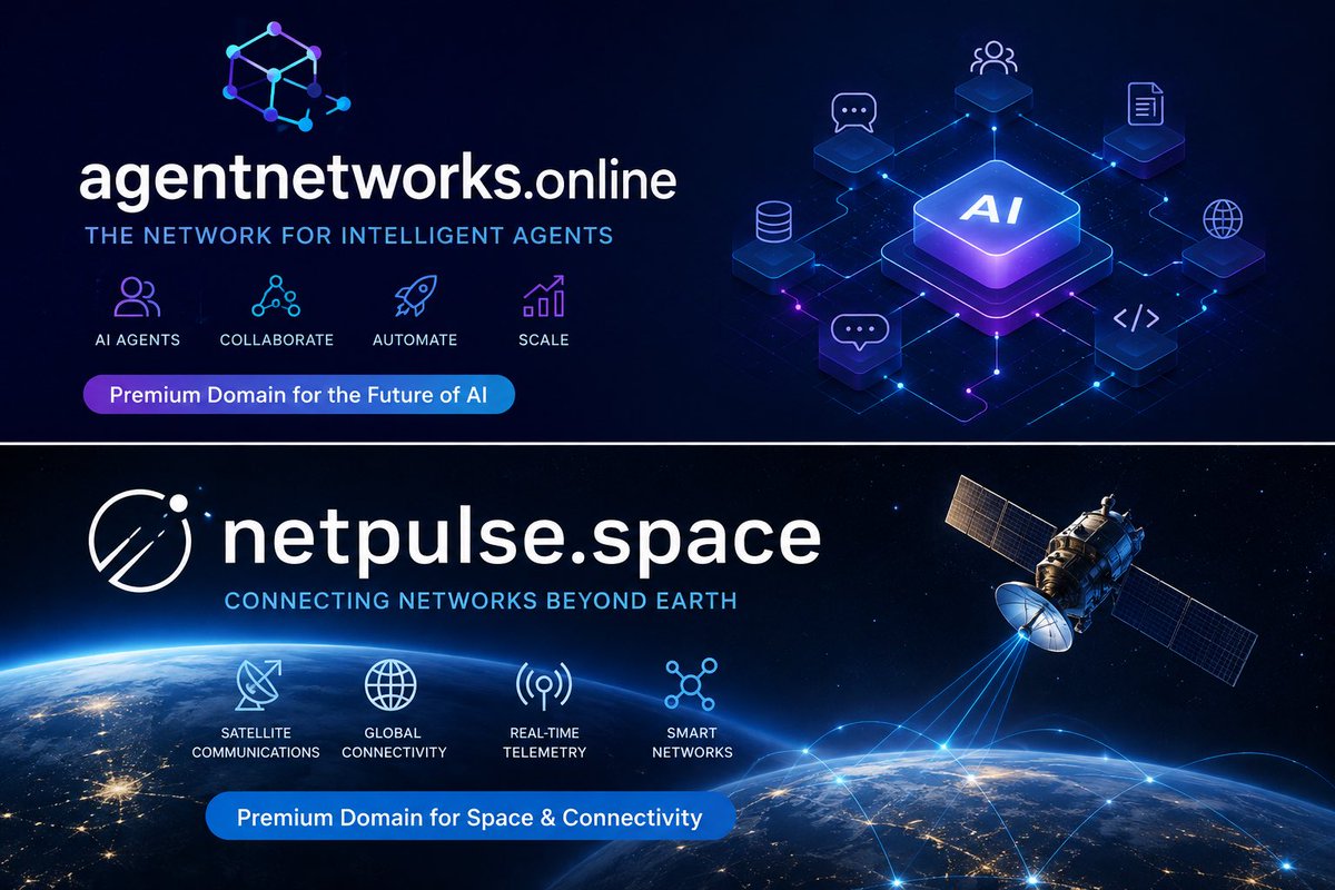 Jan_Matossian's tweet photo. 🚀 Premium Domains for Sale – Perfect for AI &amp; Space Tech Brands
https://t.co/RsPSacypmW
https://t.co/B2zShe86qD
#DomainForSale #PremiumDomains #AI #ArtificialIntelligence #AIAgents #Automation #MachineLearning #SpaceTech #Startup #Branding #TechStartup #DomainInvesting #Domains https://t.co/BvsTMstNVa