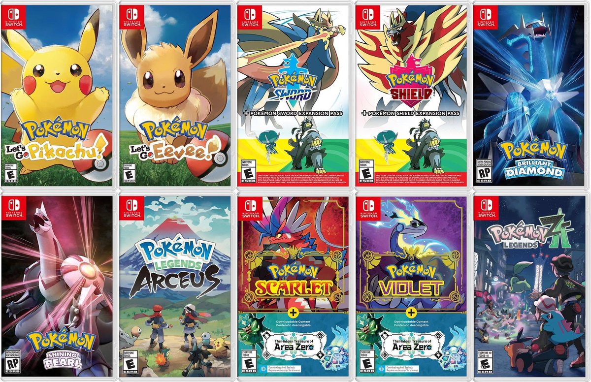 Light_88_'s tweet photo. Nintendo Switch has officially become the home of the most main series Pokémon games on a single Nintendo console.

2018 ⚔️ Pokémon: Let's Go, Pikachu! & Let's Go, Eevee!
2019 🛡️ Pokémon Sword & Shield
2021 💎 Pokémon Brilliant Diamond & Shining Pearl
2022 🌄 Pokémon Legends: Arceus
2022 🌍 Pokémon Scarlet & Violet
2025 🏙️ Pokémon Legends: Z-A

That's 6 main series Pokémon releases across one console generation, more than any Nintendo system before it.

What has been your favorite?