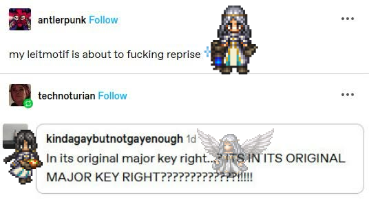hd2dmemes's tweet photo. this one works better than the BoA one
#octopathtraveler #octopath0 #octopathcotc
(spoilers for Bestower of Fame's big twist) https://t.co/nmj9orSOiE