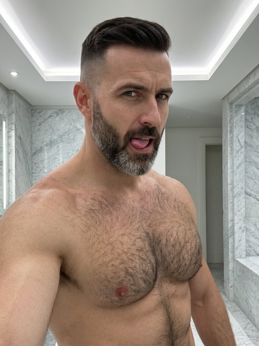horst_zaddy_41's tweet photo. German. Hairy chest and zero apologies. Daddy's in the bathroom and the doors are unlocked if you are brave enough to visit comments 👇😈
#gaydaddy #gaybear #hairymen #daddybear #nsfw #bearnation #gayover40 #mlm #chudai https://t.co/ueQUOSWJc6