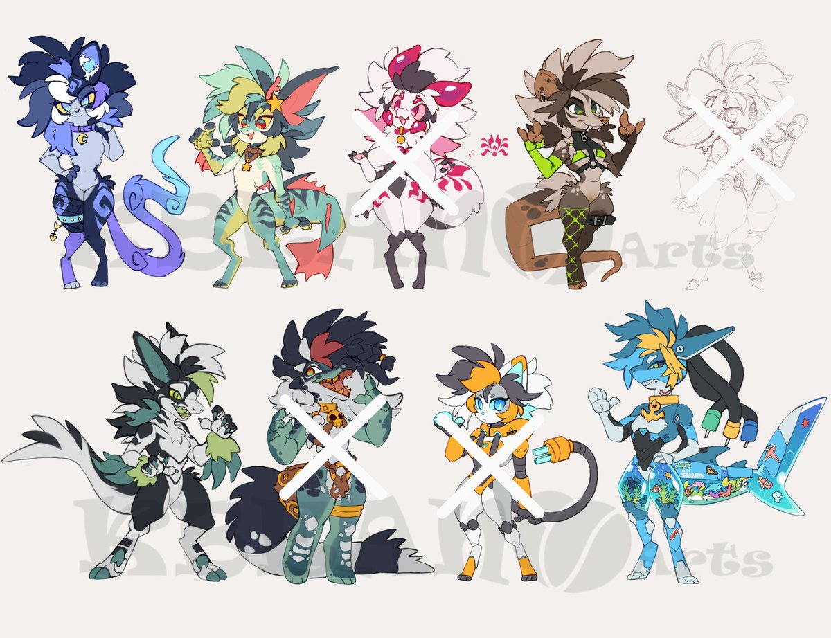 KBeanArts's tweet photo. Late July adopt batch. Kofi members of course get early access. And tomorrow the designs that are left will be open to everyone. I sadly didnt get to make a big batch, was hoping for at least 10 designs but I'll do another batch soon. 
Hope these cuties can find homes 🙏🏾 https://t.co/1rvoqrFqxh